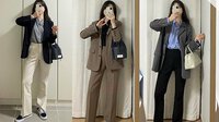Fashion blogger xứ Hàn cả tuần chỉ diện áo sơ mi và quần âu mà vẫn thanh lịch lại không hề nhàm chán