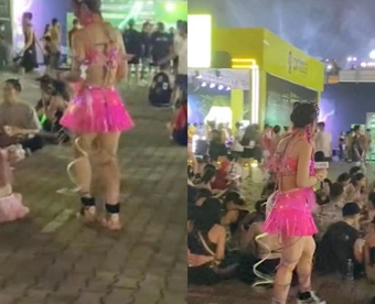 Vỡ mộng vì body thật của Lê Bống ở lễ hội âm nhạc hot nhất Việt Nam, váy ngắn "tố cáo tất cả"?
