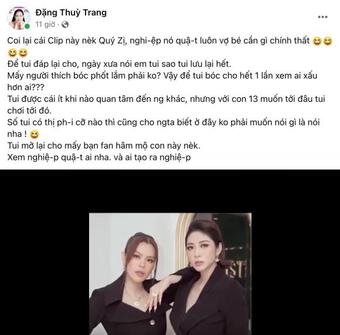 Chị gái Hoa hậu Đại dương Đặng Thu Thảo mỉa mai lẫn tuyên chiến HH Phương Lê: ''Với con 13 muốn tới đâu tôi chơi tới đó''