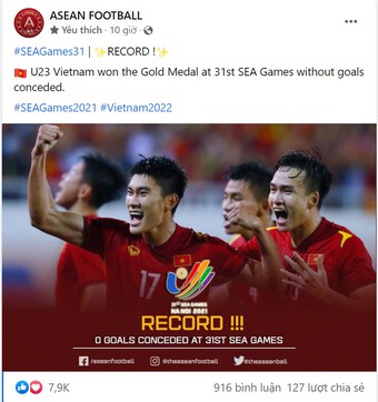 CĐV Đông Nam Á thán phục kỷ lục vô tiền khoáng hậu của U23 Việt Nam