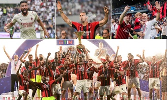 7 con số thống kê trong ngày AC Milan đăng quang chức vô địch Serie A