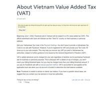 Facebook thu 5% phí quảng cáo để nộp thuế ở Việt Nam