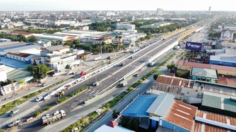 Hải Dương thông xe cầu vượt tại nút giao đường Ngô Quyền với Quốc lộ 5