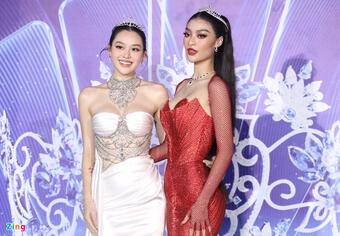 Á hậu Kiều Loan trang điểm già chát chúa ở Miss World Vietnam