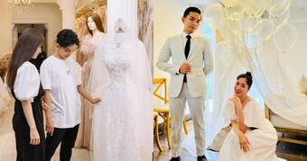 Khánh Thi diện váy cưới 20kg trong hôn lễ với Phan Hiển, lộ diện một khách mời đặc biệt