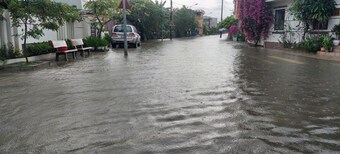 Mưa lớn khiến nhiều địa phương của tỉnh Quảng Ninh bị ngập lụt cục bộ
