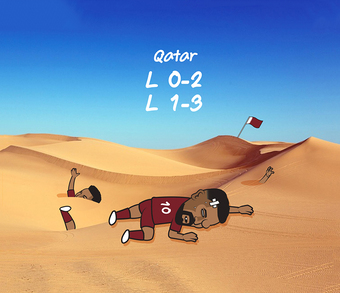 Ảnh chế: Qatar trở thành chủ nhà bị loại nhanh nhất lịch sử World Cup