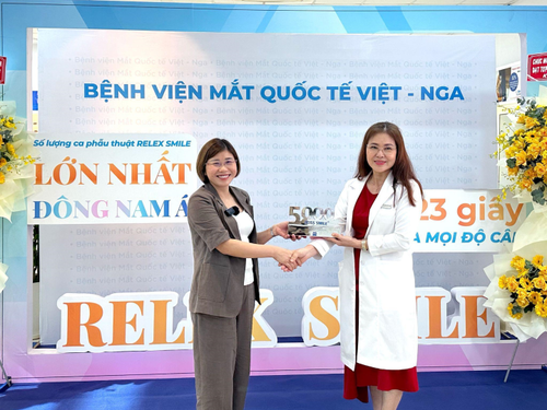 BV Mắt Quốc tế Việt - Nga phẫu thuật Relex Smile nhiều nhất Đông Nam Á