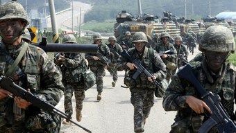 Thủy quân lục chiến Hàn Quốc diễn tập nâng cao khả năng chiến đấu