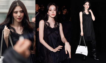 Song Hye Kyo và Han So Hee cùng mặc váy đen: Đàn chị quá an toàn, cô em lấn át với vẻ "tắc kè hoa"