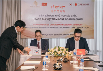 Hoàng Gia Việt Nam “bắt tay” Daewon Hàn Quốc phát triển các dự án tại miền Trung