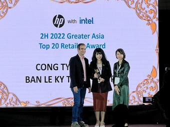 FPT Shop vào top 20 nhà bán lẻ xuất sắc châu Á của HP - Intel