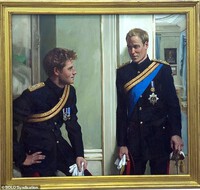 Bức tranh vẽ anh em William và Harry bị loại bỏ