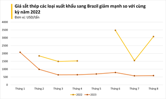 Giá lao dốc, một mặt hàng của Việt Nam đang được Brazil liên tục gom mạnh, xuất khẩu tăng 3.000% trong 8 tháng đầu năm