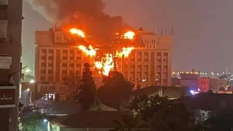 Cháy lớn tại trụ sở cơ quan an ninh ở Ai Cập