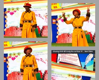 Sao lại để ''giang hồ mạng'' Phú Lê mặc trang phục ''hoàng đế'' nhảy múa trong trường học?