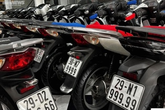 Bộ Công an đề xuất đấu giá biển số xe máy, khởi điểm 5 triệu đồng