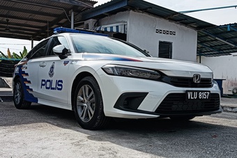 Cảnh sát Hoàng gia Malaysia sử dụng Honda Civic làm xe tuần tra