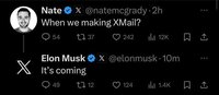 Elon Musk hé lộ dịch vụ thư điện tử XMail thay thế Gmail