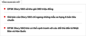 ''Xe lạ'' Dongfeng Glory 560 xả kho giá chỉ còn 380 triệu đồng: SUV cùng cỡ với CR-V nhưng giá chỉ ngang xe hạng A tiêu chuẩn