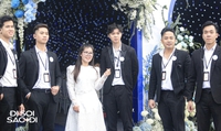 Quang Hải thuê dàn vệ sĩ hùng hậu bảo vệ Chu Thanh Huyền, không khác gì đám cưới sao hạng A showbiz