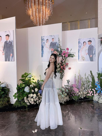 Vợ Mạc Hồng Quân phân trần về chiếc váy dự đám cưới Quang Hải khiến netizen ''gai mắt''