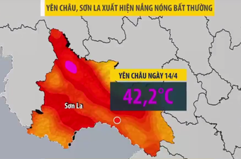 Một tỉnh ở Việt Nam nắng nóng bất thường lên tới 42 độ C