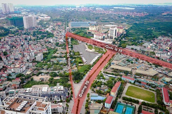 Hiện trạng tuyến đường ở Hà Nội sắp được chi 5.500 tỷ đồng để cải tạo