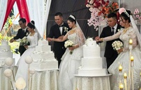 3 chị em ruột lấy chồng cùng một ngày ở Lâm Đồng