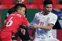 Tuyển futsal Việt Nam bị Myanmar cầm hòa 1-1