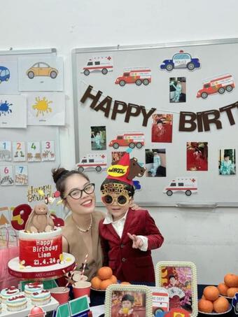 Dương Cẩm Lynh một mình tổ chức sinh nhật cho con trai, chồng cũ vắng mặt