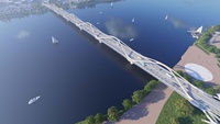 Hà Nội sắp khởi công ‘cầu vô cực'' nối hai bờ sông Hồng