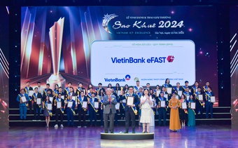 VietinBank nhận 2 giải thưởng Sao Khuê 2024