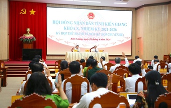 Kiên Giang miễn nhiệm một Phó chủ tịch tỉnh