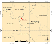 Động đất 4 độ richter ở Tuyên Quang