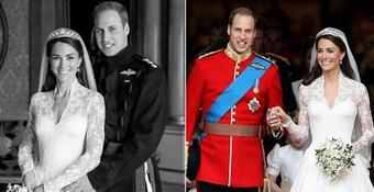 Chi tiết lạ về ảnh cưới mới đăng của William - Kate: William mặc đồ khác hôm cưới?