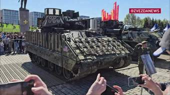 Dàn chiến lợi phẩm triệu USD được Nga trưng bày ở Moskva