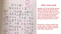 Bài văn 0 điểm của cậu bé tiểu học hot rần rần toàn MXH, khả năng bù số chữ khiến netizen chỉ biết "cam bái hạ phong"