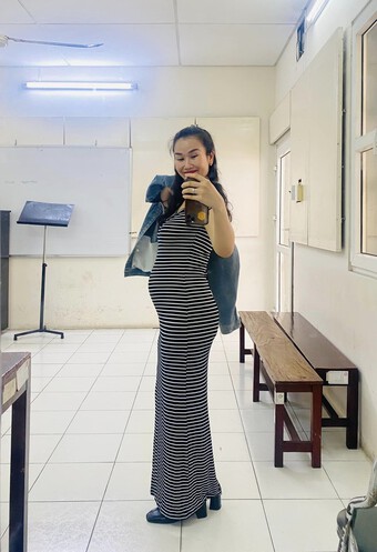 Võ Hạ Trâm tiết lộ vóc dáng tháng thứ 4 mang thai, một chi tiết ở bụng bầu khiến netizen đặc biệt chú ý